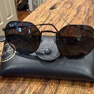 Ray-Ban Black Geometric Sunglasses with Case